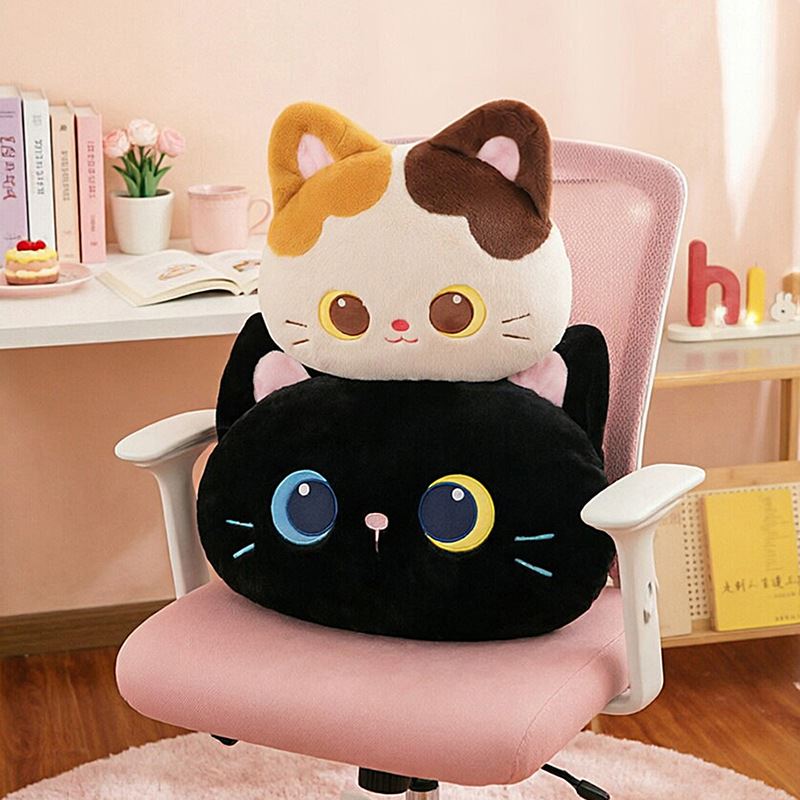 Ħelu U Adorable Tri-Kulur Qtates U Qtates Iswed Pillow U Ġugarelli tal-Flupa